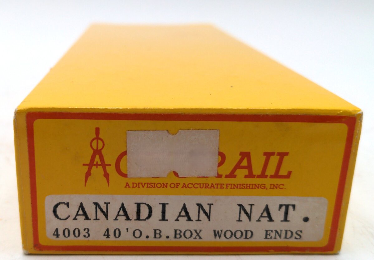 Accurail 4003 HO Canadian National 40' Outside Braced Wooden Boxcar # 500899 Kit