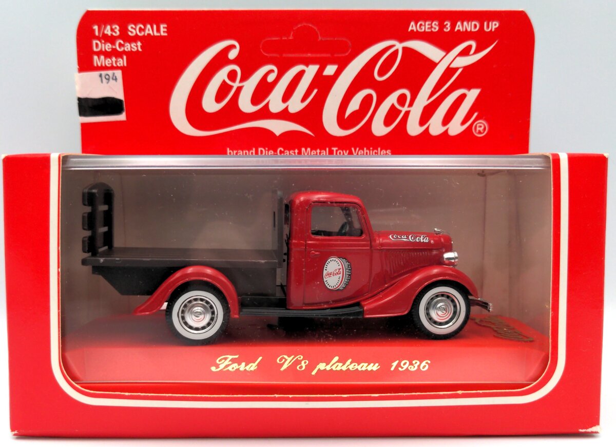 Coca-Cola 1:43 Scale 1936 Ford V8 Plateau Diecast Model