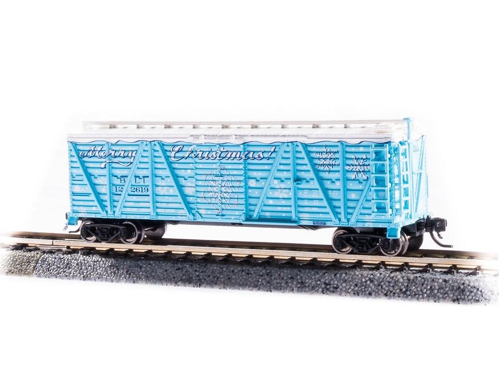 Broadway Limited 6598 N Merry Christmas Stock Car (Pack of 2)