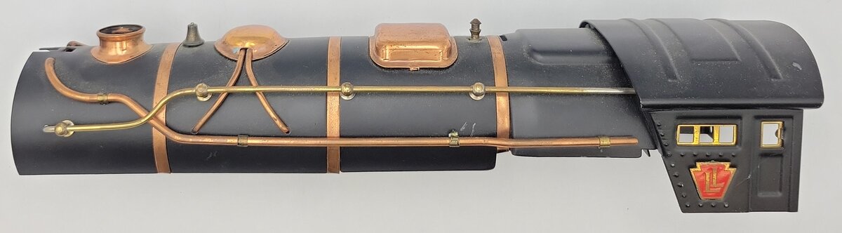 Lionel 385E-7 Black Locomotive Shell with Copper and Brass Trim and Lionel Logo