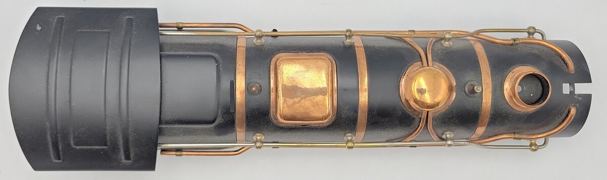 Lionel 385E-7 Black Locomotive Shell with Copper and Brass Trim and Lionel Logo