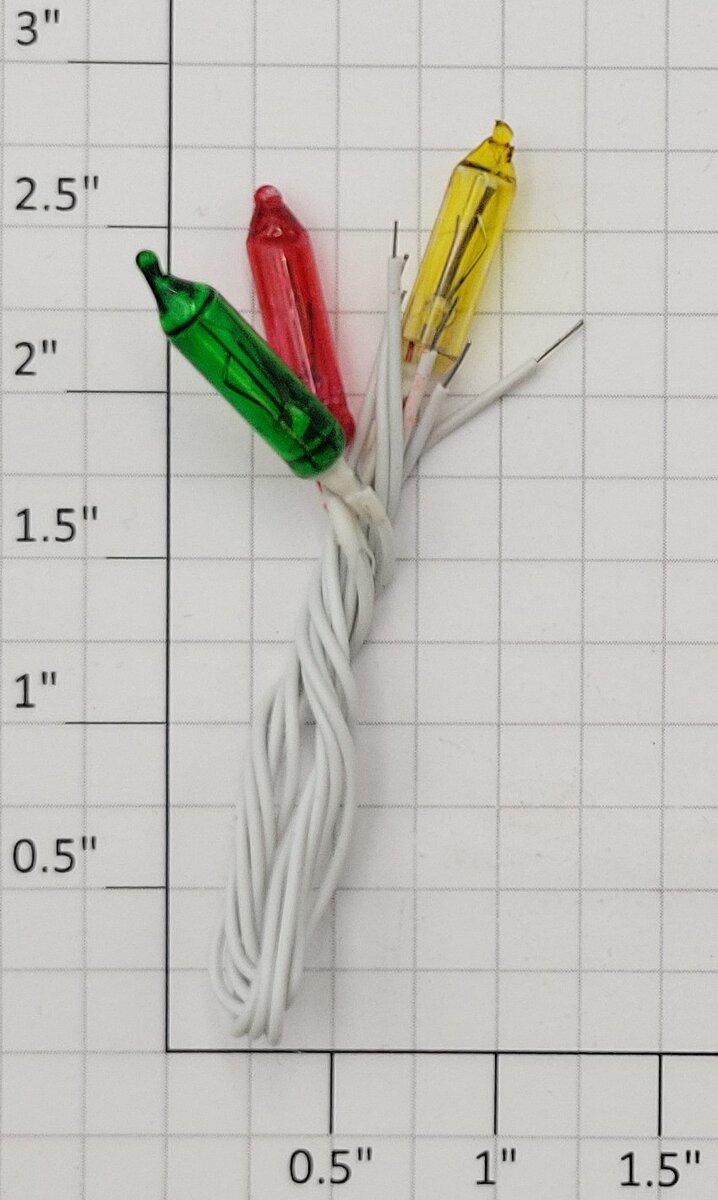 Radio Shack 272-1097 Mini Flashing Lamps Red, Yellow, Green 12V