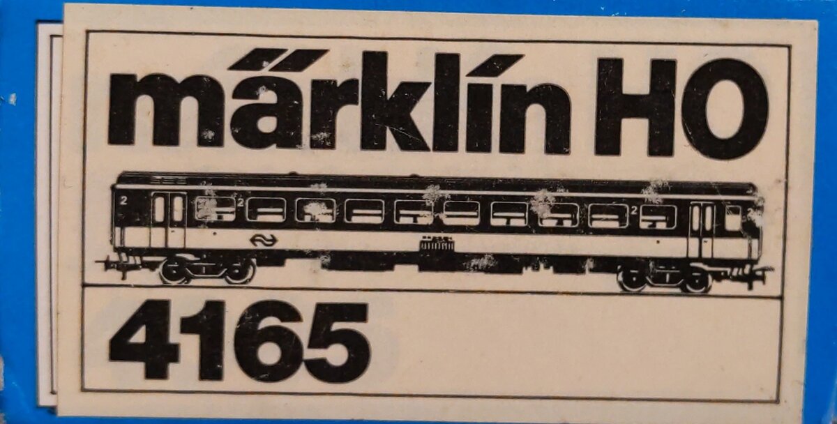 Marklin 4165 HO 2nd Class Intercity Passenger Car #:50 84 20-70-813-5