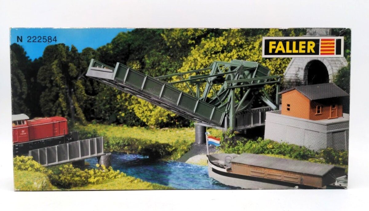 Faller 222584 N Scale Lifting Bridge With Drive Plastic Model Kit
