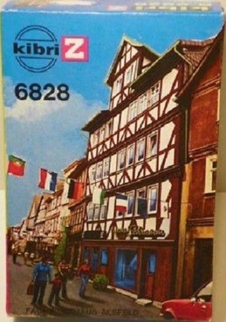 Kibri B-6828 Z Scale Timber Frame Town Building Kit