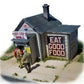 FOS Scale Limited CR4 HO Scale Tiny Lou's Grill Laser Cut Wood Kit