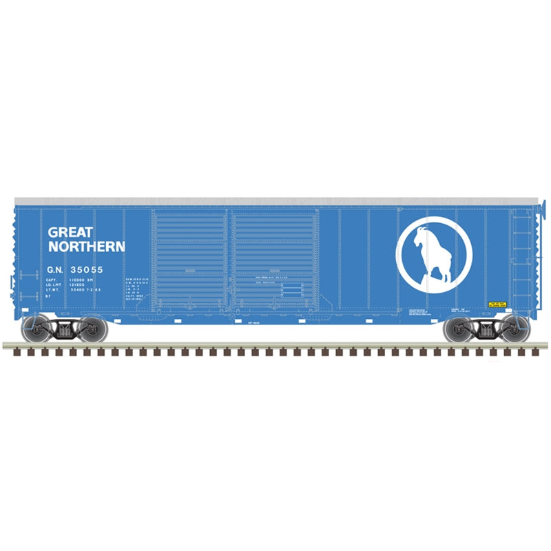 Atlas 20006580 HO Great Northern 50' Postwar Double Door Boxcar #35809