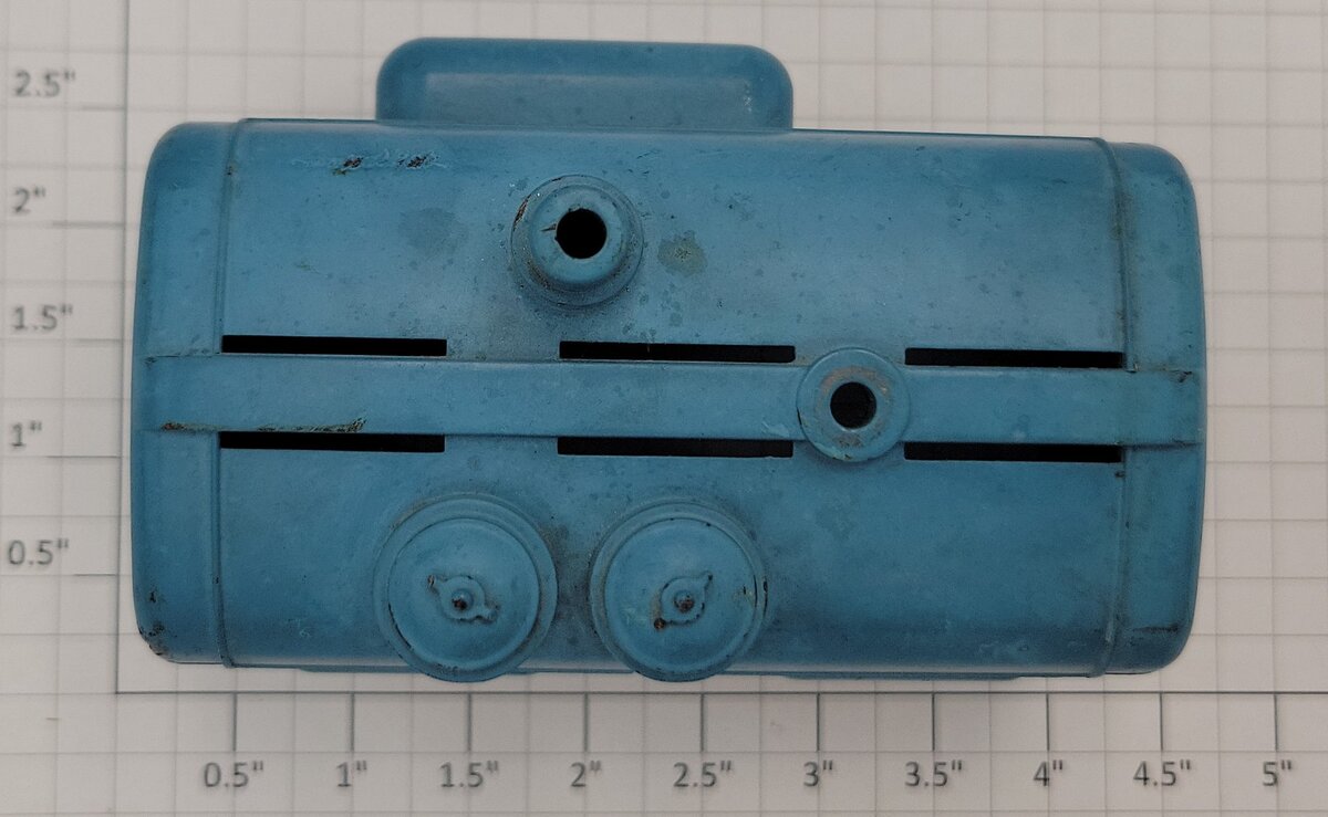 Lionel 397-15 O Gauge Repainted Blue Motor Cover with Fence without Decal