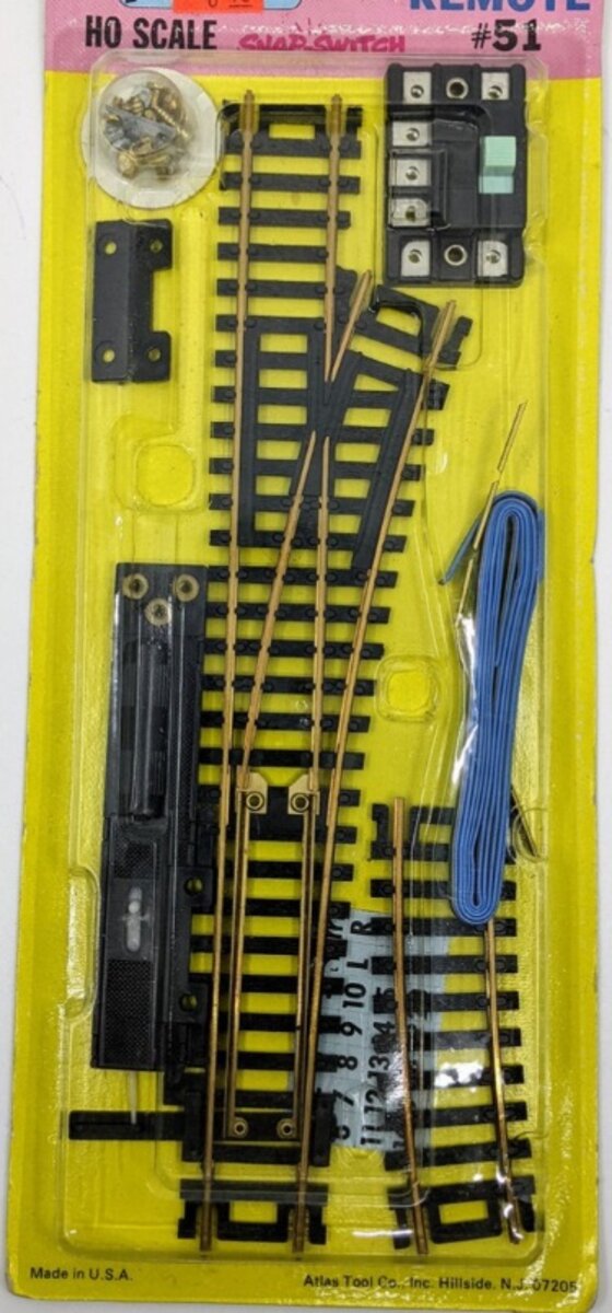 Atlas 51 HO Scale Right Hand Remote Switch/Turnout Snap-Switch
