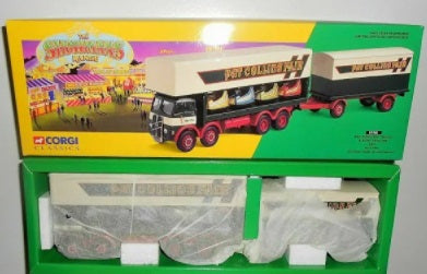 Corgi 099011:50 Pat Collins Fair ERF Dodgem Truck and Box Trailer Set MT/Box