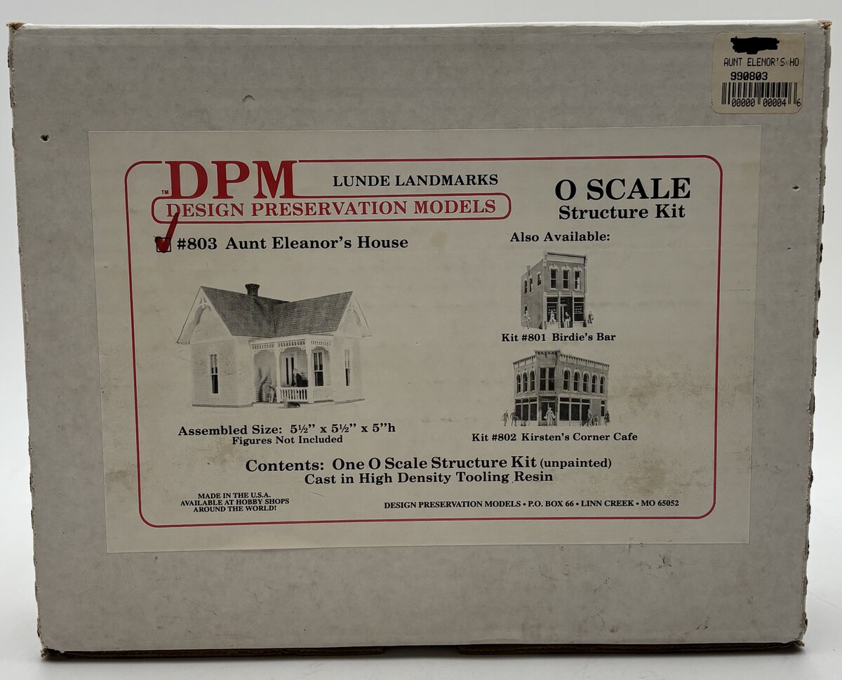 DPM 803 O Scale Aunt Eleanor's House Kit