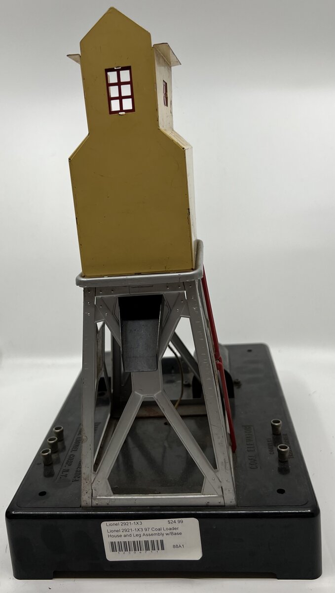 Lionel 2921-1X3 97 Coal Loader House and Leg Assembly w/Base for Parts or Repair