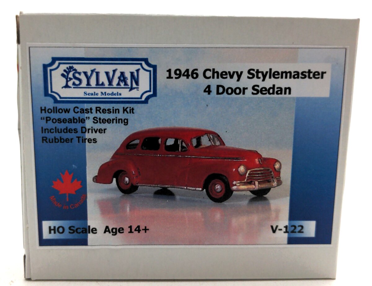 Sylvan Scale Models V-122 1:87 1946 Chevy Stylemaster 4 Door Sedan Kit