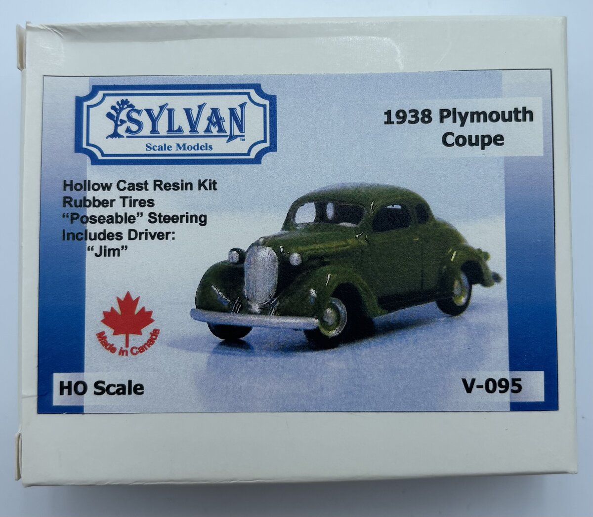 Sylvan Scale Models V-095 1:87 1938 Plymouth Coupe Kit