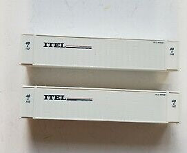 Con-Cor 4-480009 N Scale 48 Ft ITEL Intermodal Sea Container (Set of 2)