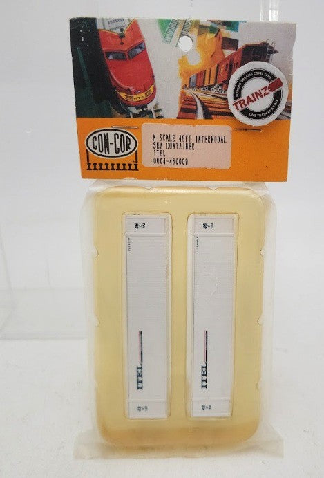 Con-Cor 4-480009 N Scale 48 Ft ITEL Intermodal Sea Container (Set of 2)