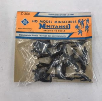 Roco Z-300 HO Scale Minitanks Commander Group Plastic Figures