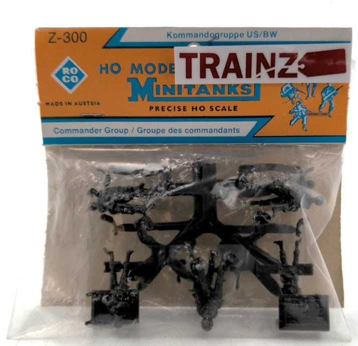 Roco Z-300 HO Scale Minitanks Commander Group Plastic Figures
