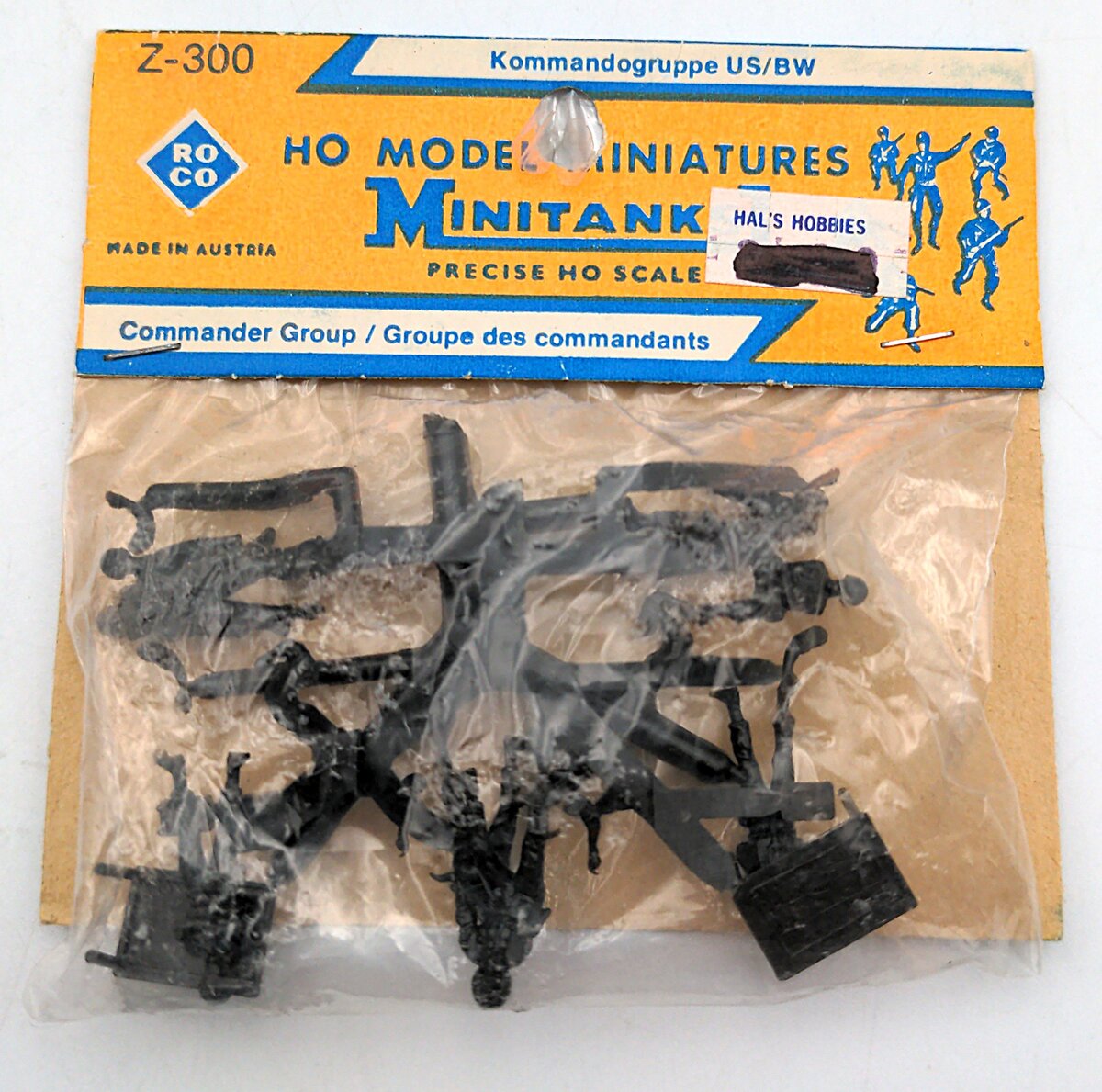 Roco Z-300 HO Scale Minitanks Commander Group Plastic Figures