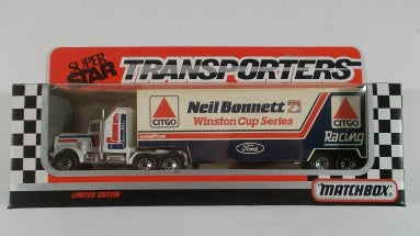 Matchbox CY104 1:64 Super Star Neil Bonnett #21 Citgo Racing Team Transporter