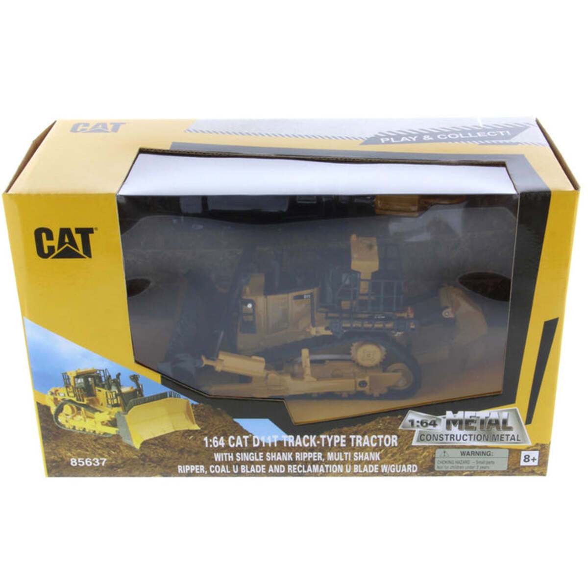 DieCast Masters 85637 1:64 Cat Diecast D11 Track-Type Tractor with JEL Blade