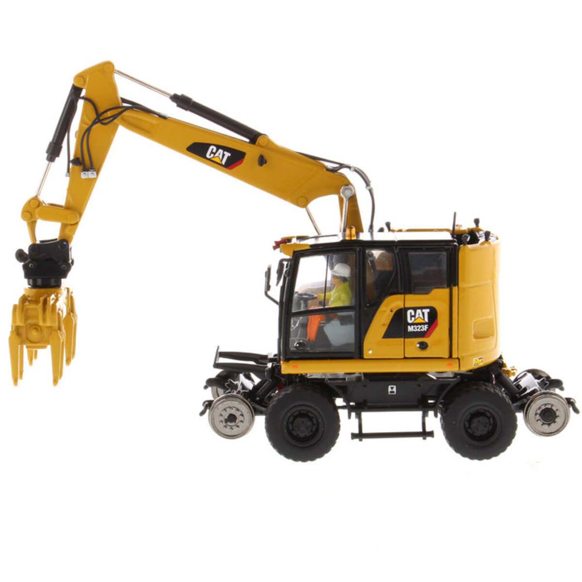 DieCast Masters 85662 1:50 Caterpillar M323F Railroad Wheeled Excavator