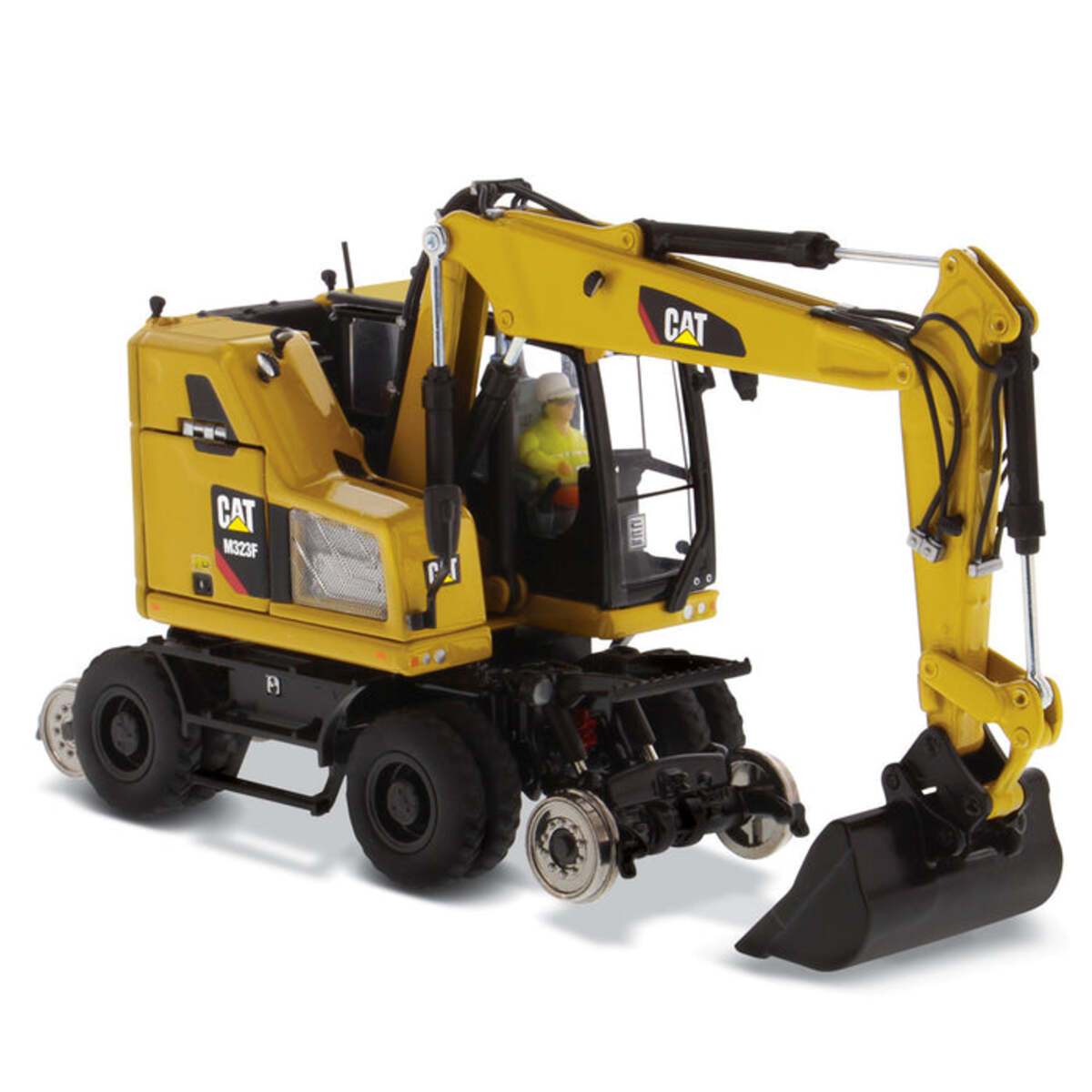 DieCast Masters 85662 1:50 Caterpillar M323F Railroad Wheeled Excavator