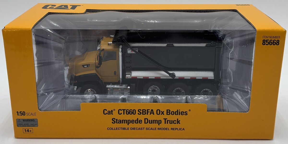 DieCast Masters 85668 1:50 Caterpillar CT660 SBFA with Ox Bodies Dump Bed