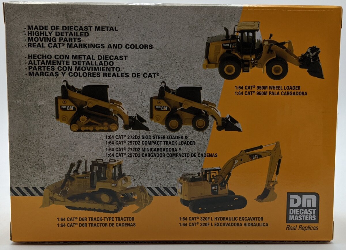 DieCast Masters 85693 1:64 CAT Skid Steer Loader & Compact Track Loader Pair