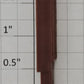 Aristo-Craft 40200-4 G Scale 2" Brown Wood Grain Flat Car Side Pocket Stake