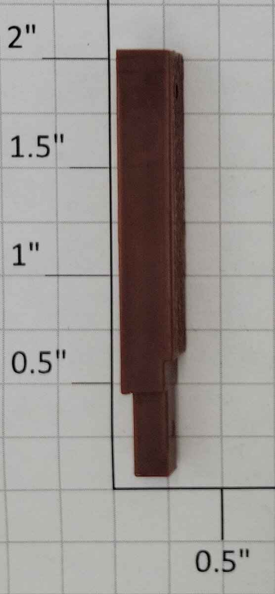 Aristo-Craft 40200-4 G Scale 2" Brown Wood Grain Flat Car Side Pocket Stake