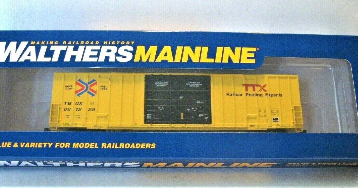 Walthers 910-2971 HO Scale TTX Box 60' High Cube Plate Boxcar #661229