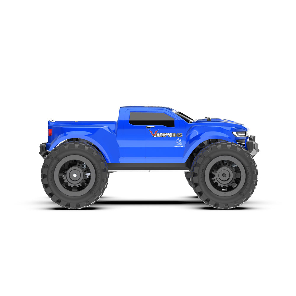 Redcat Racing RER13649 1:16 Blue Volcano-16 4x4 Monster Truck Ready-To-Run