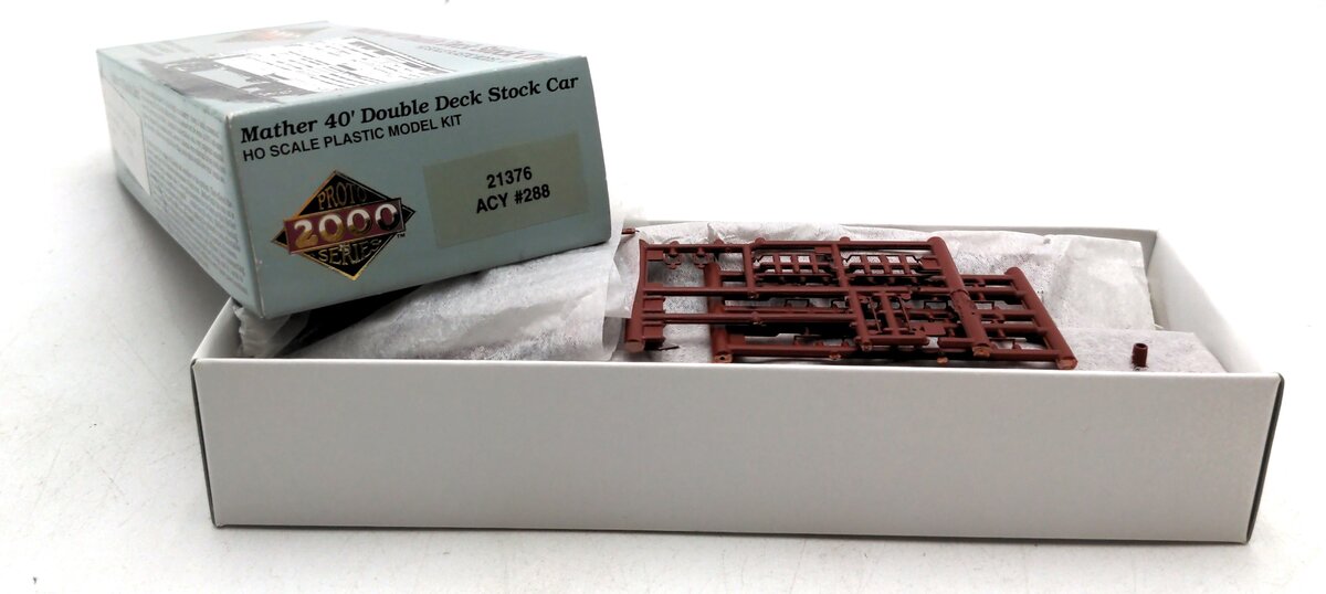 Proto 2000 21376 HO Scale ACY Mather 40' Double Deck Stock Car Kit