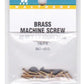 Walthers 947-1013 Brass Machine Screw #0-80 x 1/4 Round Head (Pack of 16)