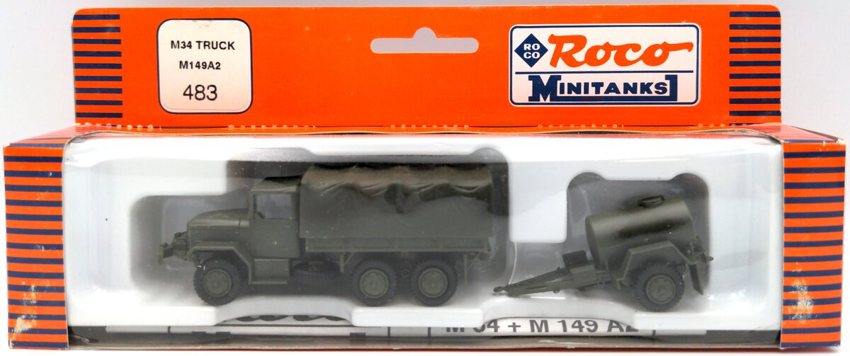 Roco 483 HO MiniTanks M34 w/M149A2 Truck