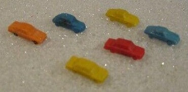 Marklin 8973 Z Scale Mini Club Assorted Colors Plastic Cars (Pack of 6)
