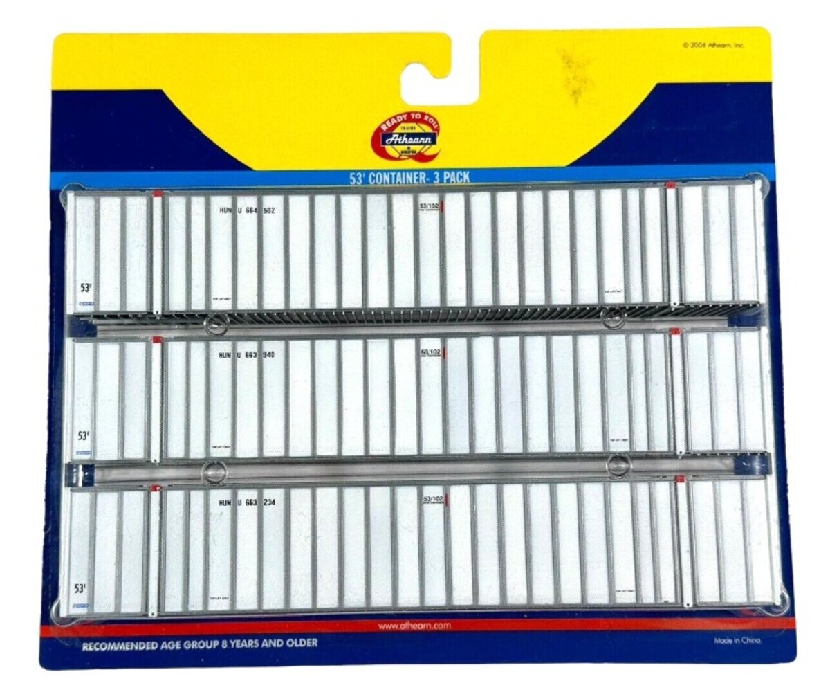 Athearn 26544 HO Hup Group 53'' Intermodal Container (Pack of 3)