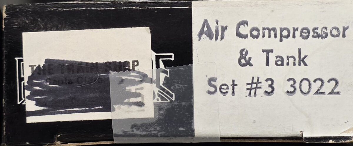 Rio Grande Models 3022 HO Air Compressor & Tank Kit