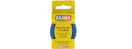 Brawa 3105 0.14mm Blue Wire  - 10 Meter Reel