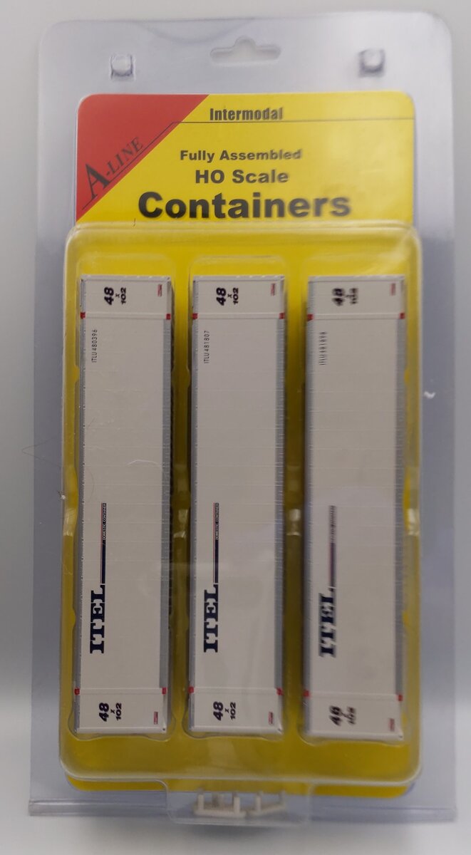 InterMountain (A-Line) 30403-01 HO Scale 48' Smooth Sided Containers - Itel