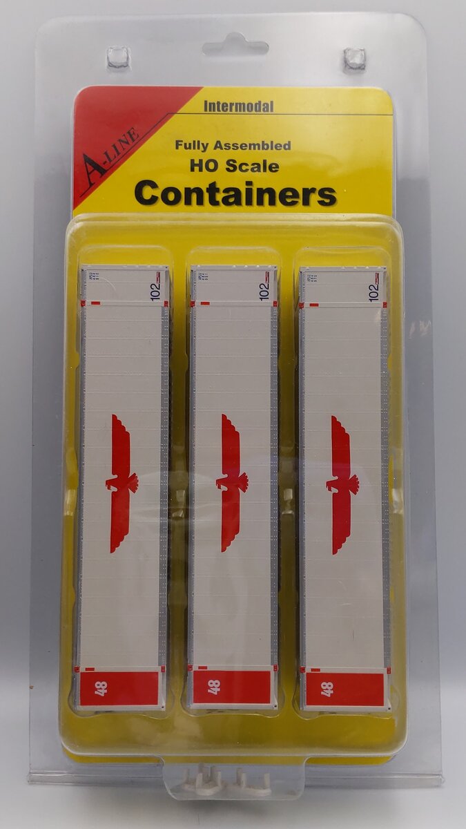 InterMountain (A-Line) 30401-01 HO 48' Smooth Sided Containers - APC (Pack of 3)