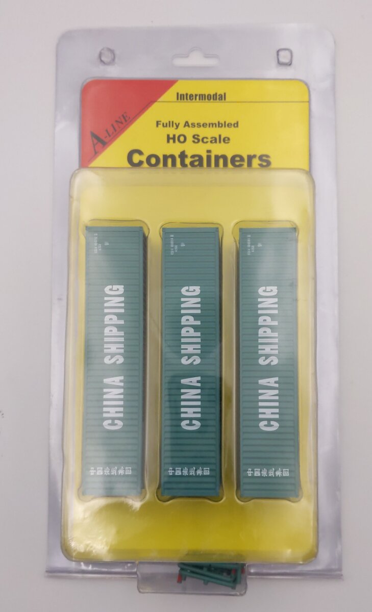 A-Line 30251 HO China Shipping 40' Corrugated Containers#2020/3524&2526