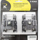 K-Line K-4620SP O 2 Rail Passenger Trucks Horizon & Superliner w/Power Pickups