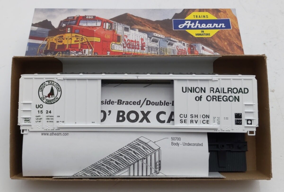 Athearn 5071 HO Union Railroad of Oregon Double Door Box Car # 1524 Kit