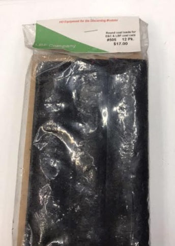 LBF 505 HO Round Coa Loads for E & C & LBF Coal Cars (Pack of 12)