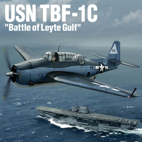 Academy 12340 1:48 USN TBF-1C Battle of Leyte Gulf Military Aircraft Plane Kit