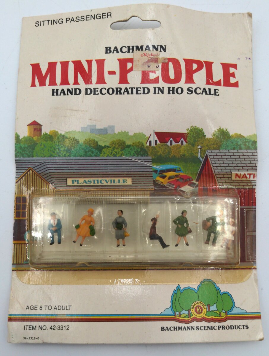 IHC 42-3312 HO Sitting Passenger Figure (Pack of 6)