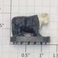 Lionel 3656-34BW Black Operating Cattle Figure w/ White Head
