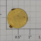 Lionel 400E-33 Brass 7/8" Circle L Nameplate Mounting Tabs